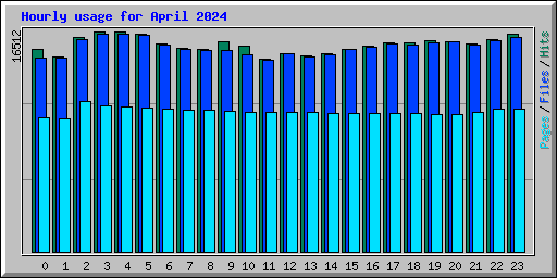 Hourly usage for April 2024