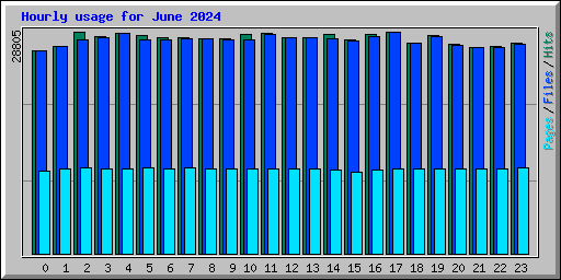 Hourly usage for June 2024