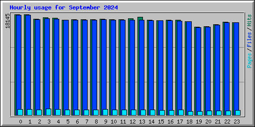 Hourly usage for September 2024