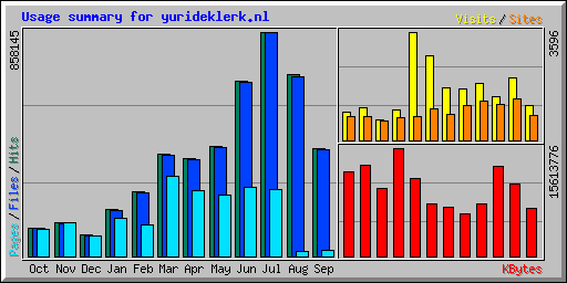 Usage summary for yurideklerk.nl